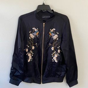 Zara floral bomber jacket